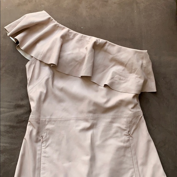 Free People genuine leather blush dress S\P - Picture 3 of 6